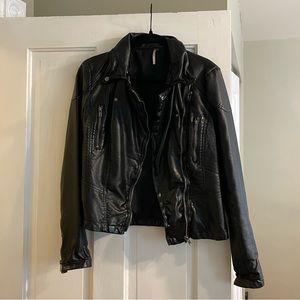 Free People Vegan Leather Jacket